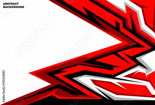 Abstract background for sports racing premium vector red Premium Vector