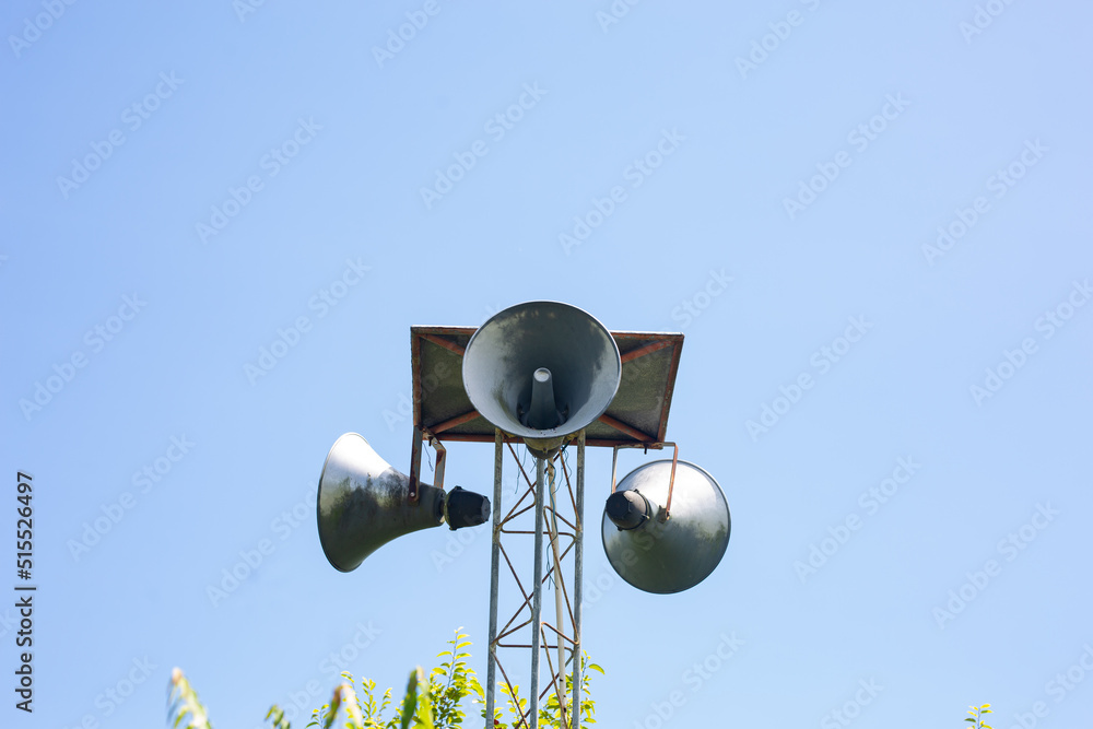 loudspeaker on a sky