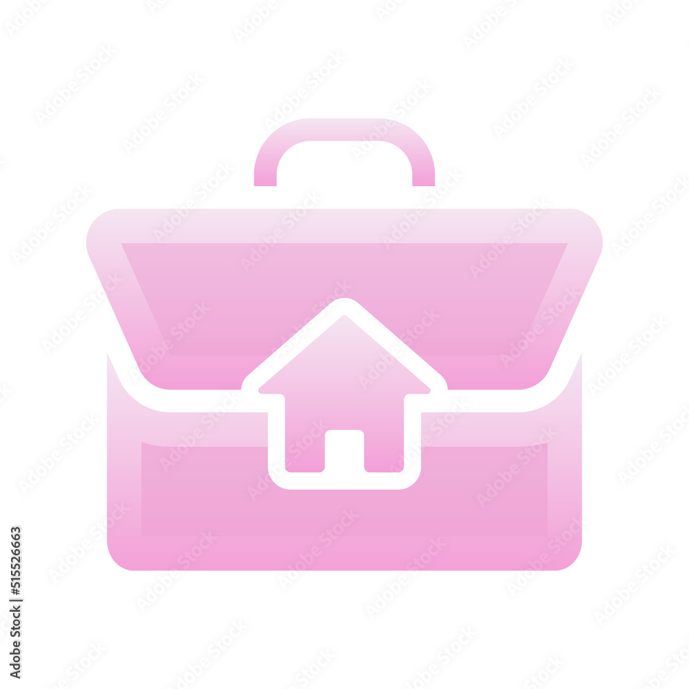 suitcase home logo gradient design template icon element suitcase home logo gradient design template icon element