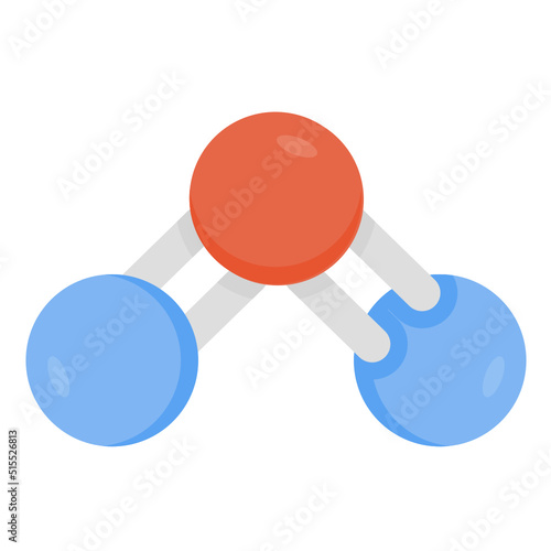 carbon dioxide flat icon