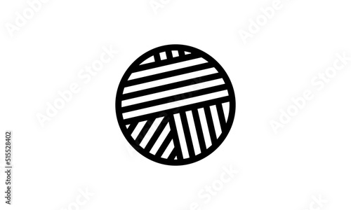 spool of thread logo design template