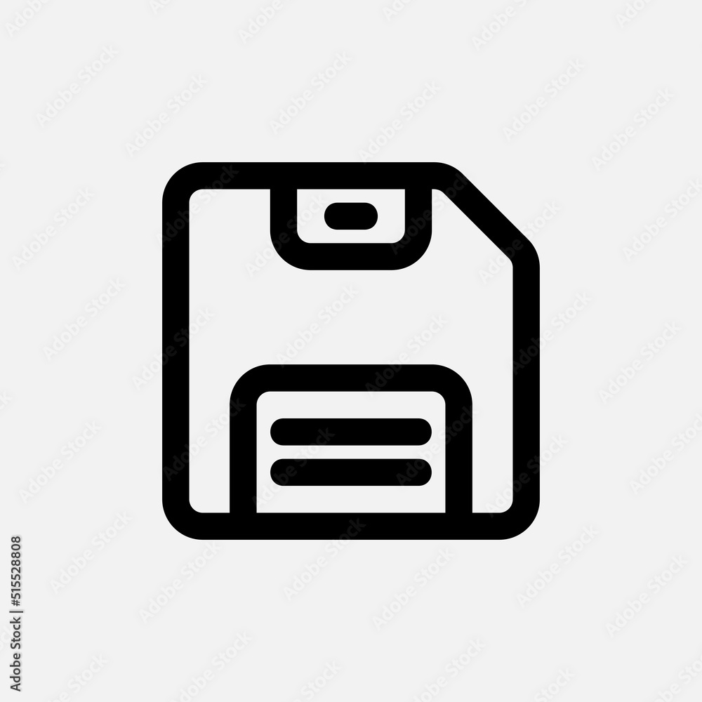 Save icon in line style about text editor, use for website mobile app presentation Save icon in line style about text editor, use for website mobile app presentation