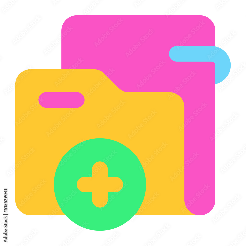 Obraz premium add folder Icon Illustration