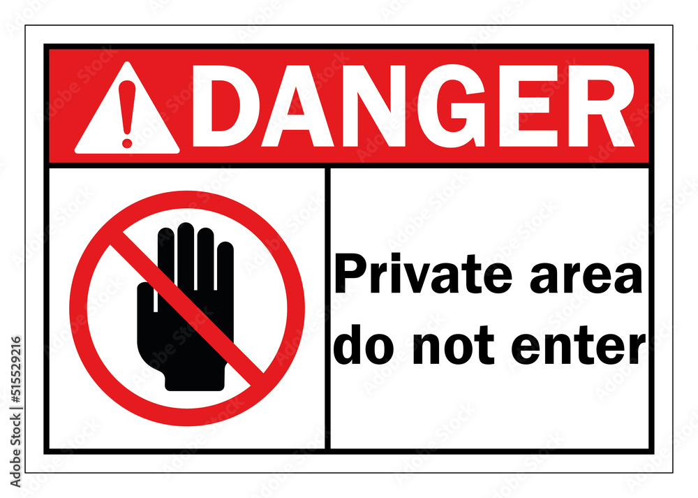 private area sign no entry vector illustration private area sign no entry vector illustration