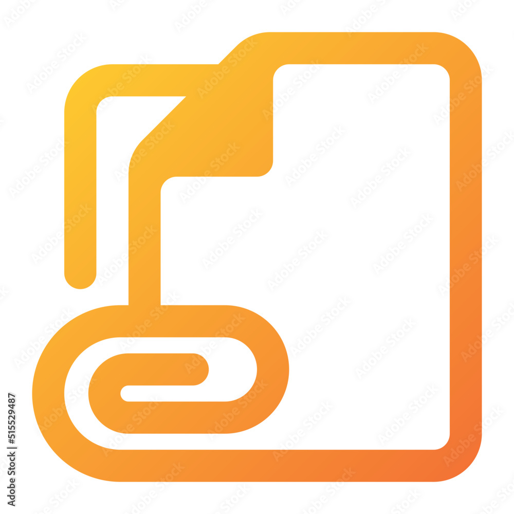 file attachment Icon Illustration file attachment Icon Illustration