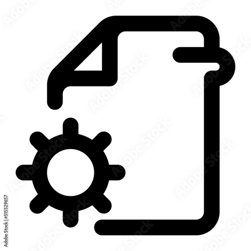 file setting Icon Illustration
