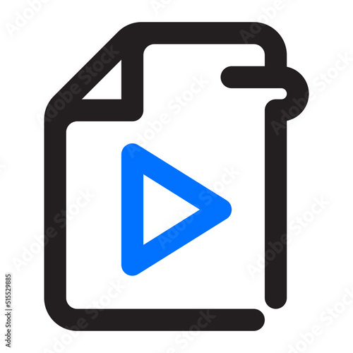 playlist file Icon Illustration