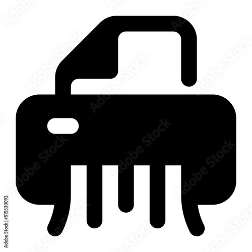 paper shredder Icon Illustration