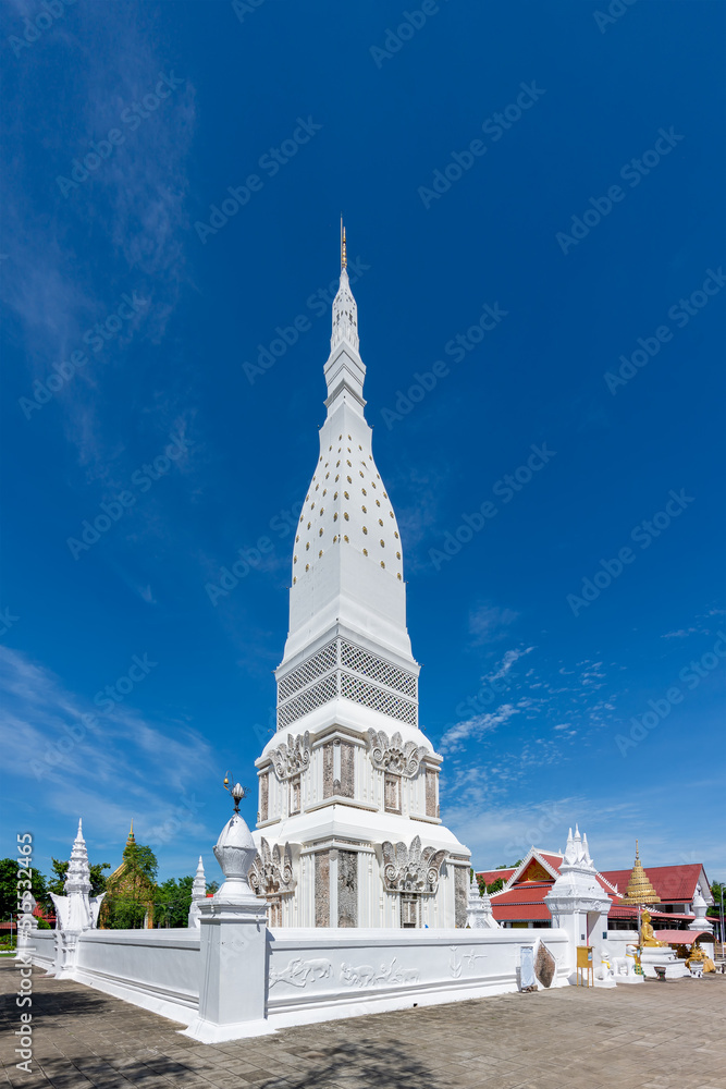 Tha Uthen Pagoda of Phra That Tha Uthen temple in Tha Uthen District, Nakhon Phanom, Thailand. Tha Uthen Pagoda of Phra That Tha Uthen temple in Tha Uthen District, Nakhon Phanom, Thailand.