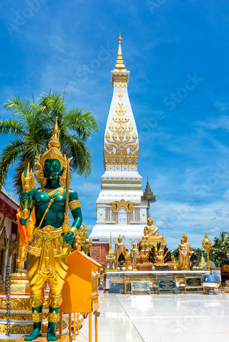 Phanom Pagoda of Phra That Phanom temple in That Phanom District, Nakhon Phanom, Thailand. © nuwatphoto