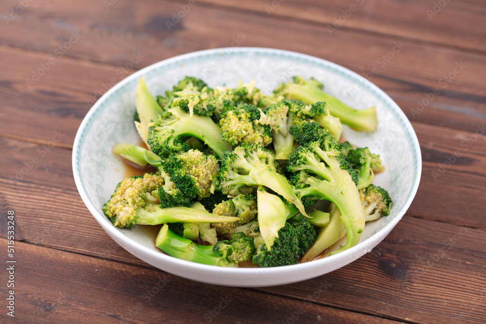 Pickled broccoli on the table Pickled broccoli on the table