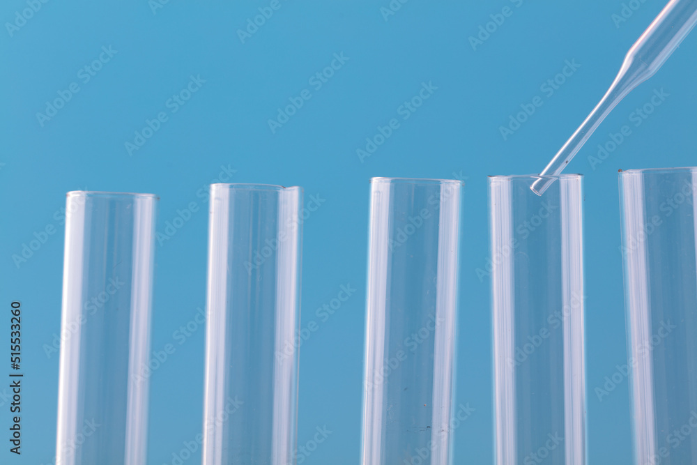 Obraz premium Close up of glass tube straw