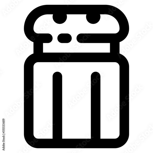 salt shaker Icon Illustration