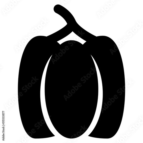 bell pepper Icon Illustration
