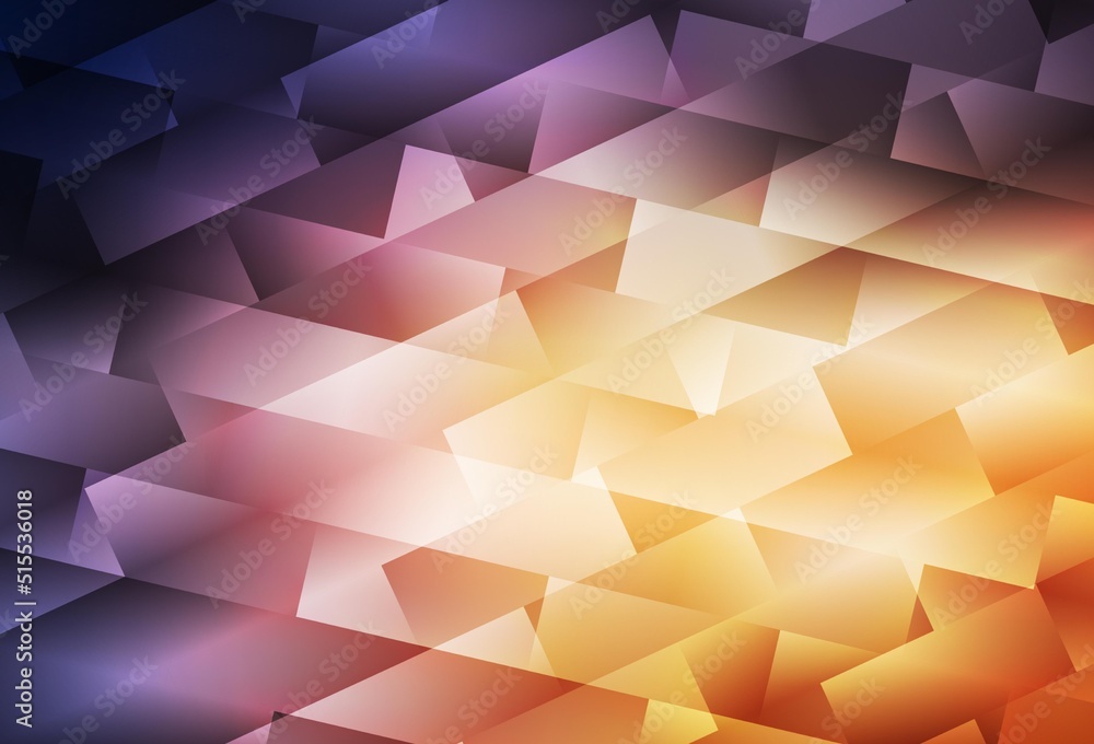 Fototapeta premium Light Pink, Yellow vector background in polygonal style.