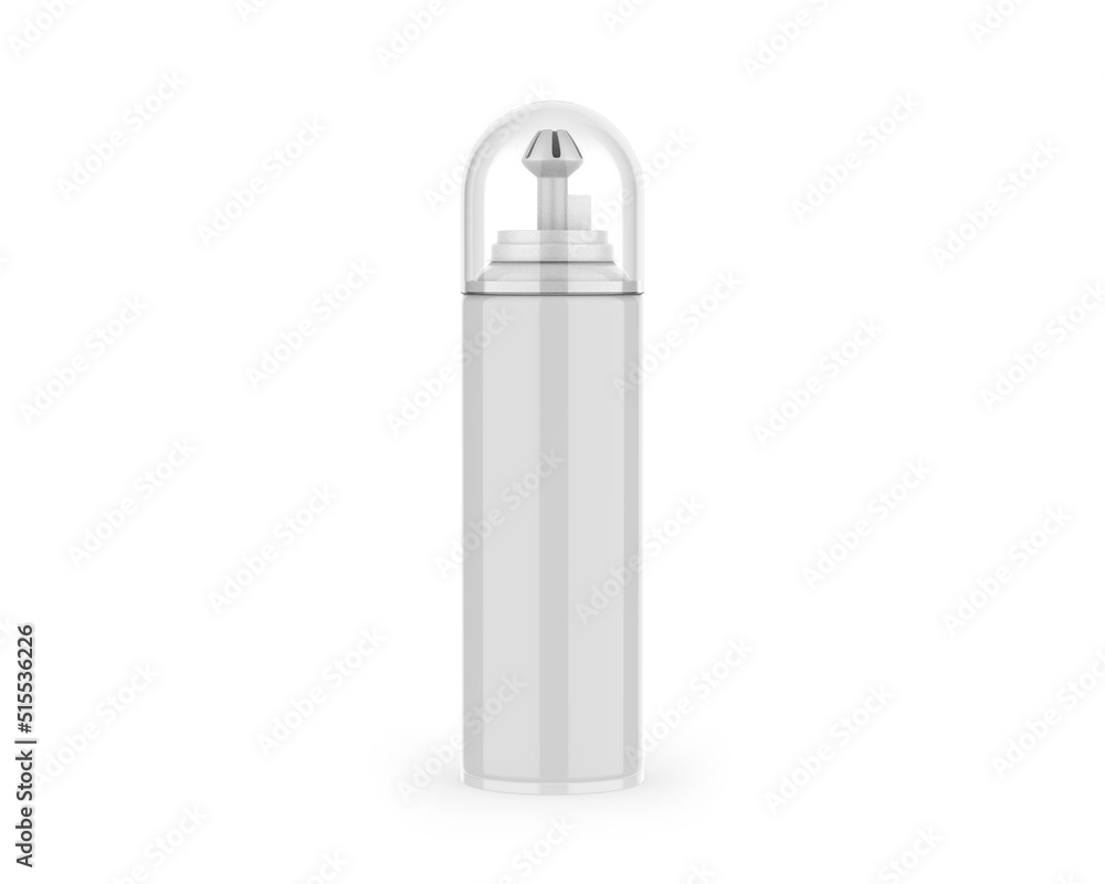 Blank whipped cream spray container, 3d render illustration. Blank whipped cream spray container, 3d render illustration.