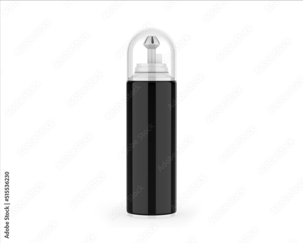Blank whipped cream spray container, 3d render illustration. Blank whipped cream spray container, 3d render illustration.
