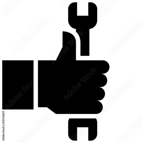 repair things black solid icon