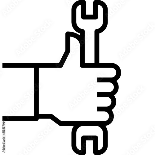 repair things black outline icon