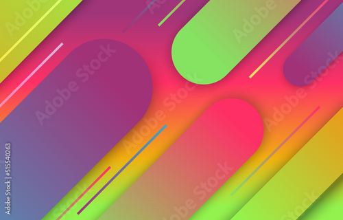 Abstract frashy colorful gradient background. futuristic, papercut wallpaper photo