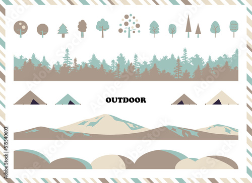 アウトドア背景素材セット