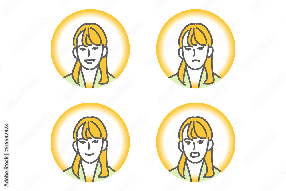 スーツ姿の日本人のビジネス向け線画のベクターアイコンイラスト スーツ姿の日本人のビジネス向け線画のベクターアイコンイラスト
