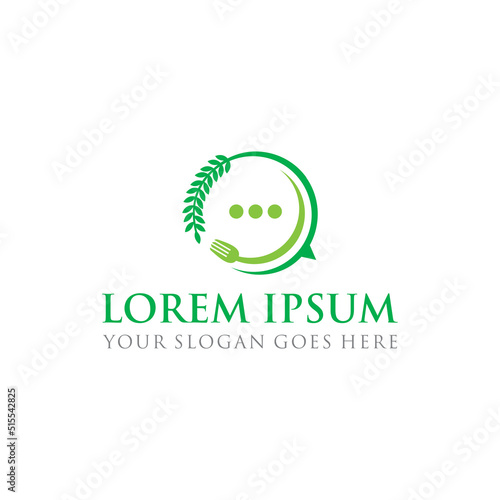 nature food logo , restaurant logo