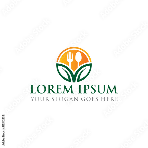 nature food logo , restaurant logo