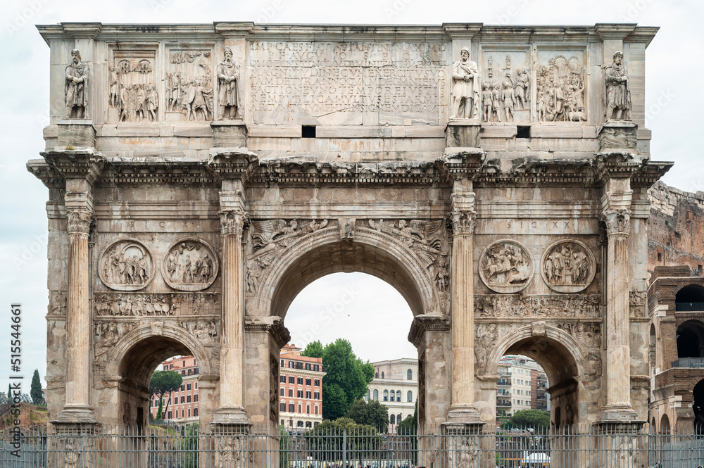 Arch of Constantine in Rome, Italy