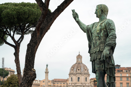 Statue of Augustus Caesar in Rome, Italy photo