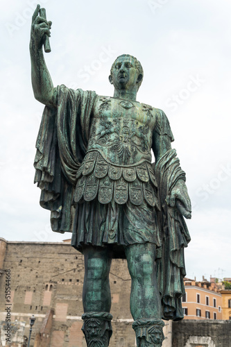 Statue of Augustus Caesar in Rome, Italy photo