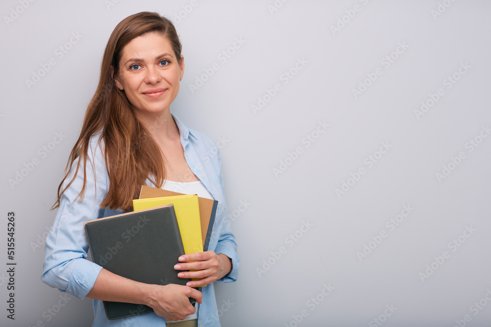 Smiling woman isolated portrait Smiling woman isolated portrait