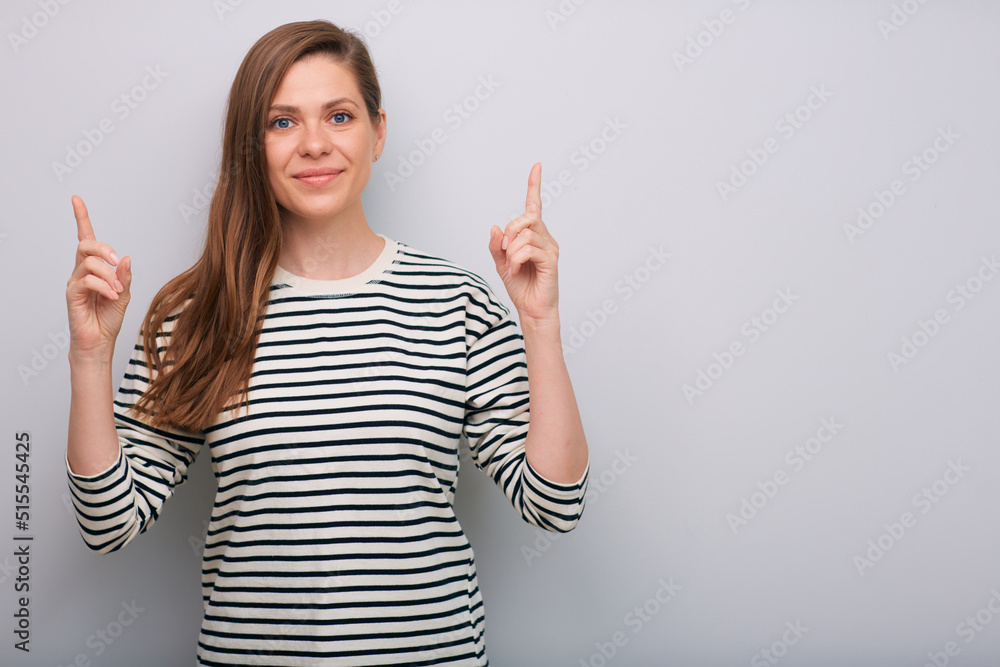 Smiling woman isolated portrait Smiling woman isolated portrait