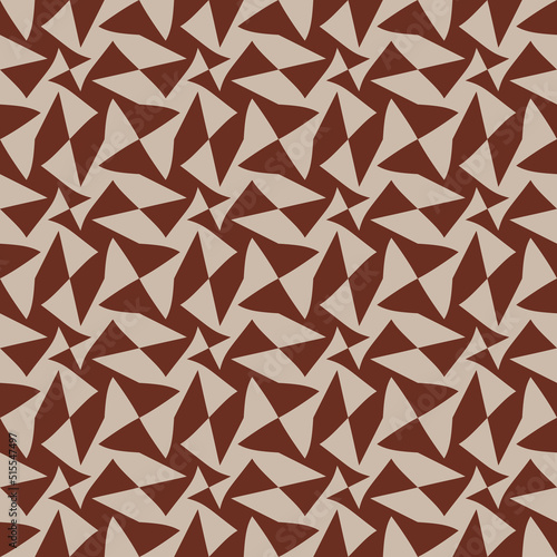 Decorative pattern coffee and angular. Vector for print and design.