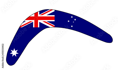 Australian National Flag Icons Boomerang