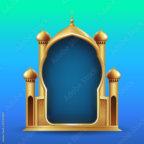 Mosque Podium Frame Decoration