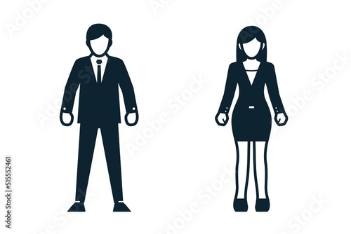 Businessman, Uniform and People icons