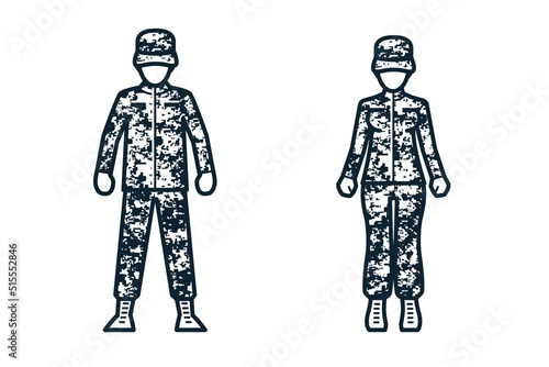 Soldier, Army, Uniform and People icons