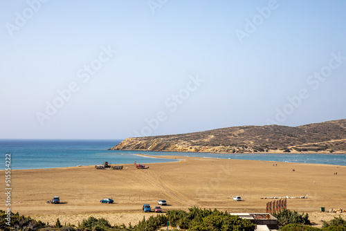 Macheria beach on Rhodos island, day time