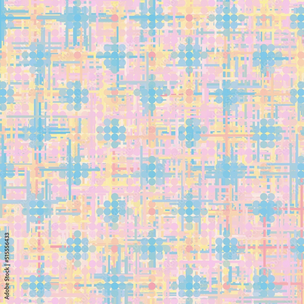 Original checkered background. Grid background with different cells. Abstract striped and checkered pattern. Illustration for scrapbooking.