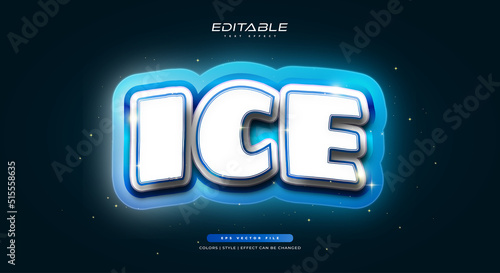 Editable Text Style with Ice Effect