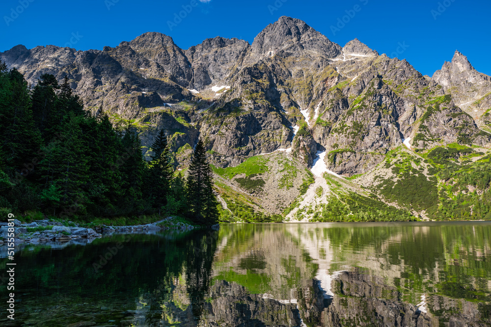 Polish Tatras Mountains and alpine lake Morskie Oko Polish Tatras Mountains and alpine lake Morskie Oko
