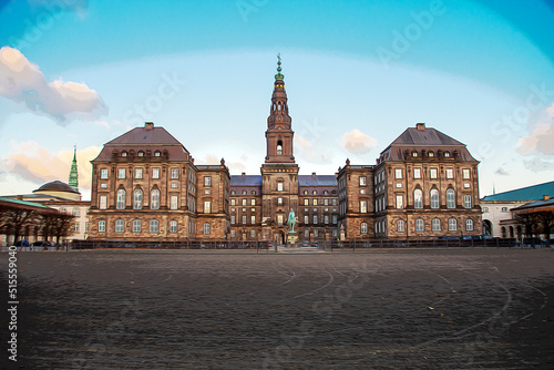 Christiansborg Palace in Copenhagen photo