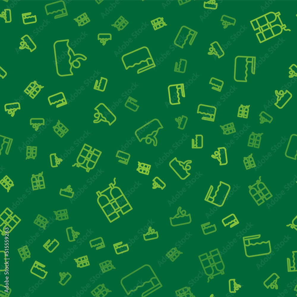 Set line Swimmer, Aqualung and Diving board or springboard on seamless pattern. Vector Set line Swimmer, Aqualung and Diving board or springboard on seamless pattern. Vector