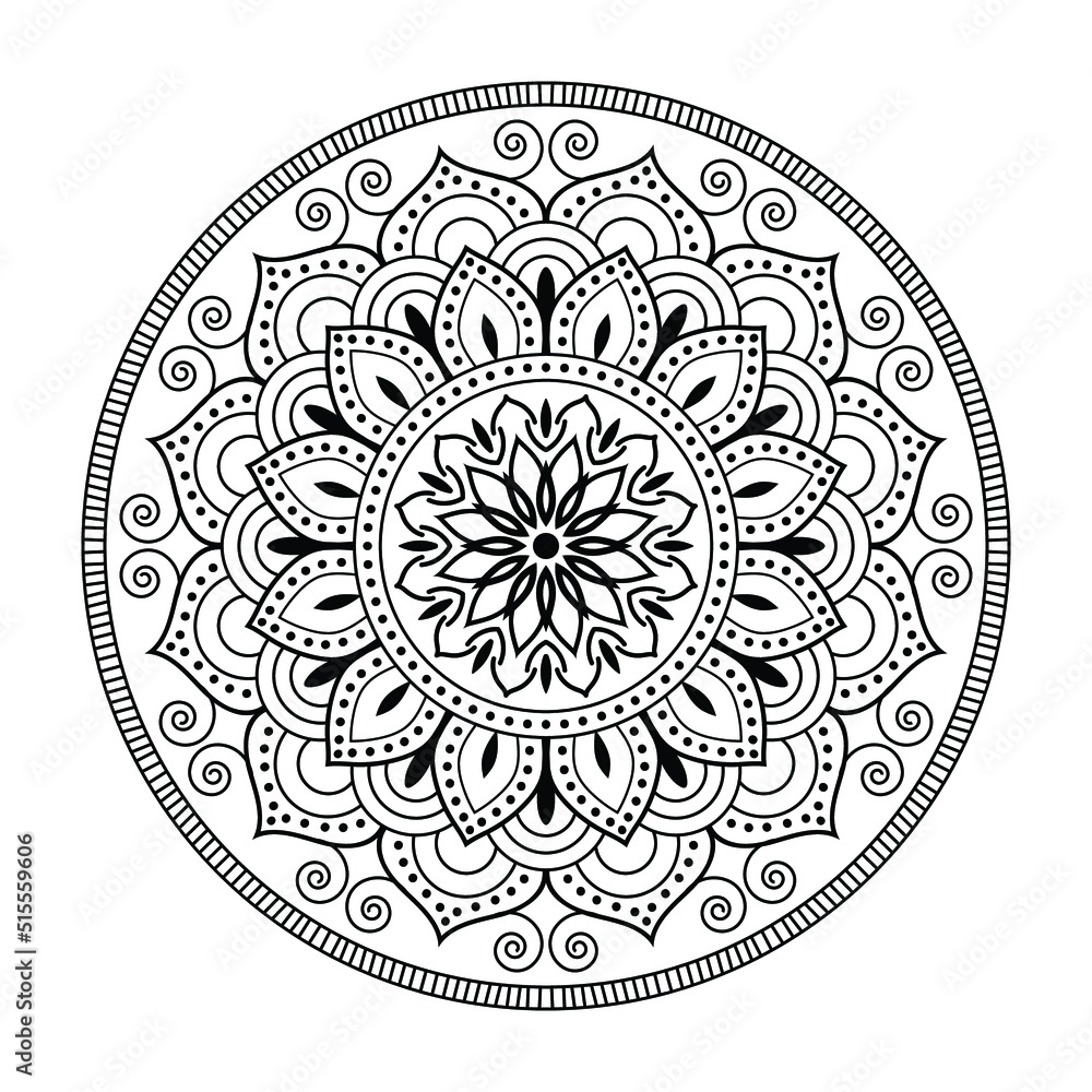 Ornamental luxury mandala design