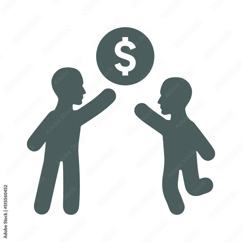 Business Partner Icon. Gray vector graphics. Business Partner Icon. Gray vector graphics.