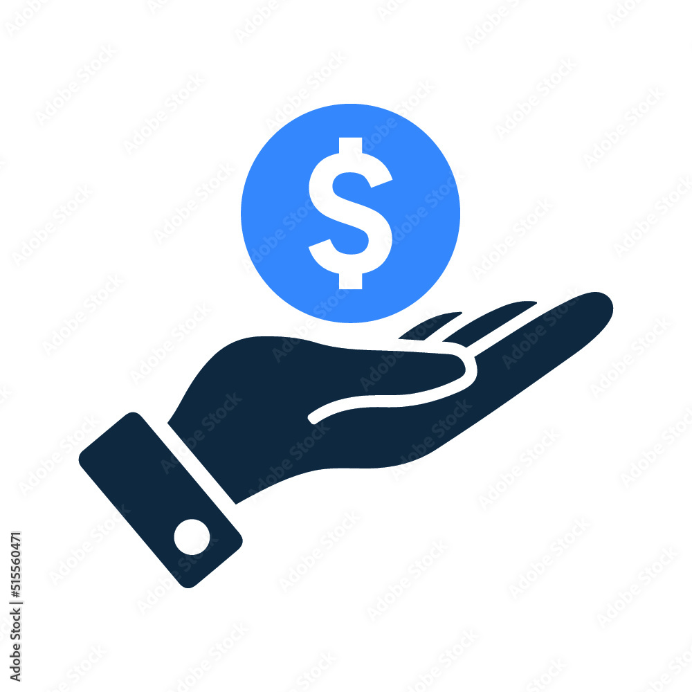 exchange, hand money icon. Simple editable vector illustration. exchange, hand money icon. Simple editable vector illustration.