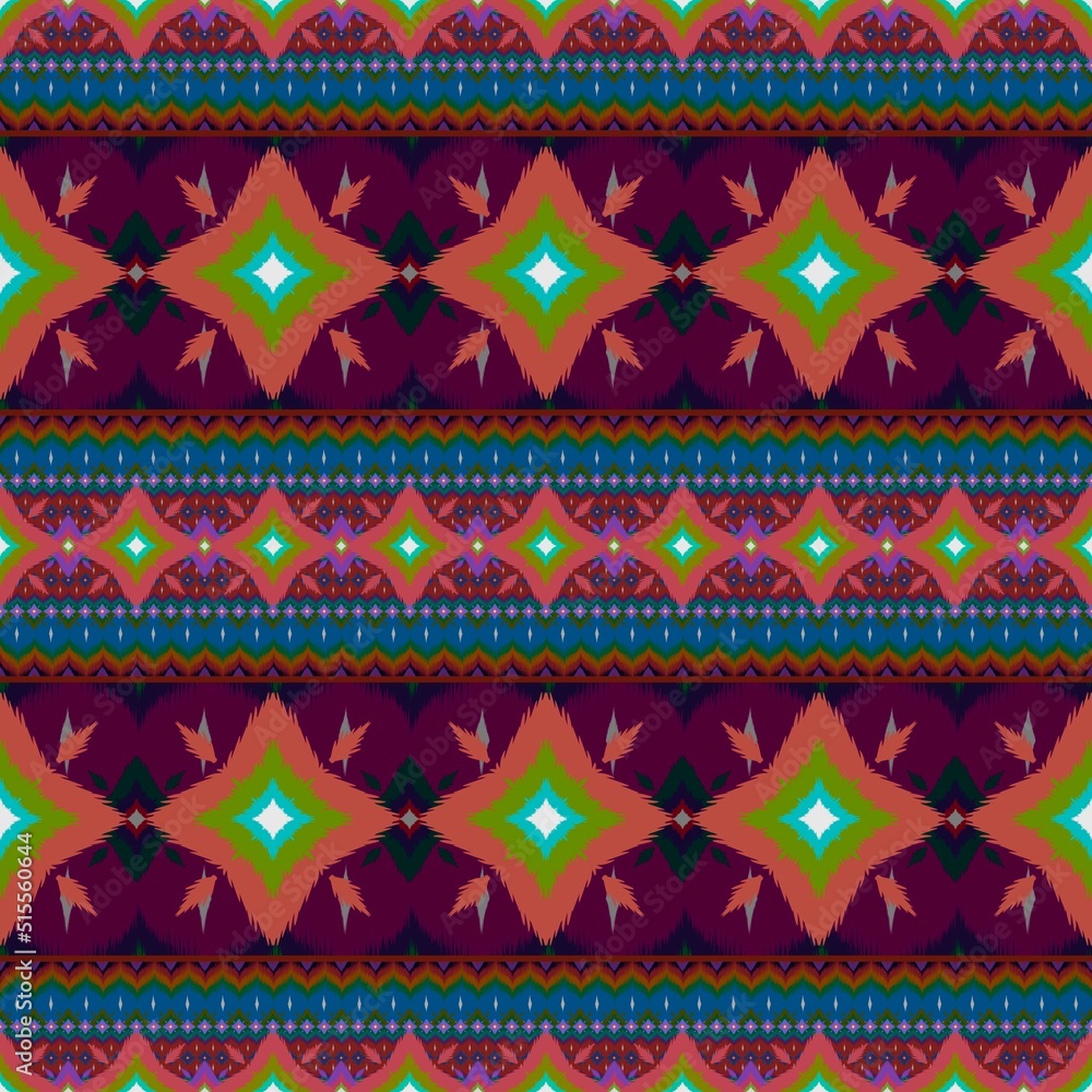 Ikat geometric folklore ornament, Tribal ethnic texture. Seamless striped pattern in Aztec style, Figure tribal embroidery, Scandinavian, Ikat pattern Ikat geometric folklore ornament, Tribal ethnic texture. Seamless striped pattern in Aztec style, Figure tribal embroidery, Scandinavian, Ikat pattern