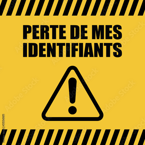 Logo perte de mes identifiants.