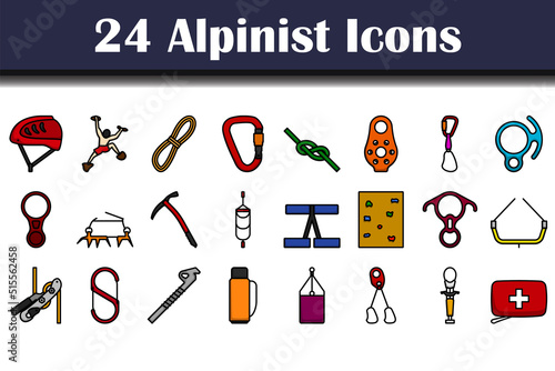 Alpinist Icon Set